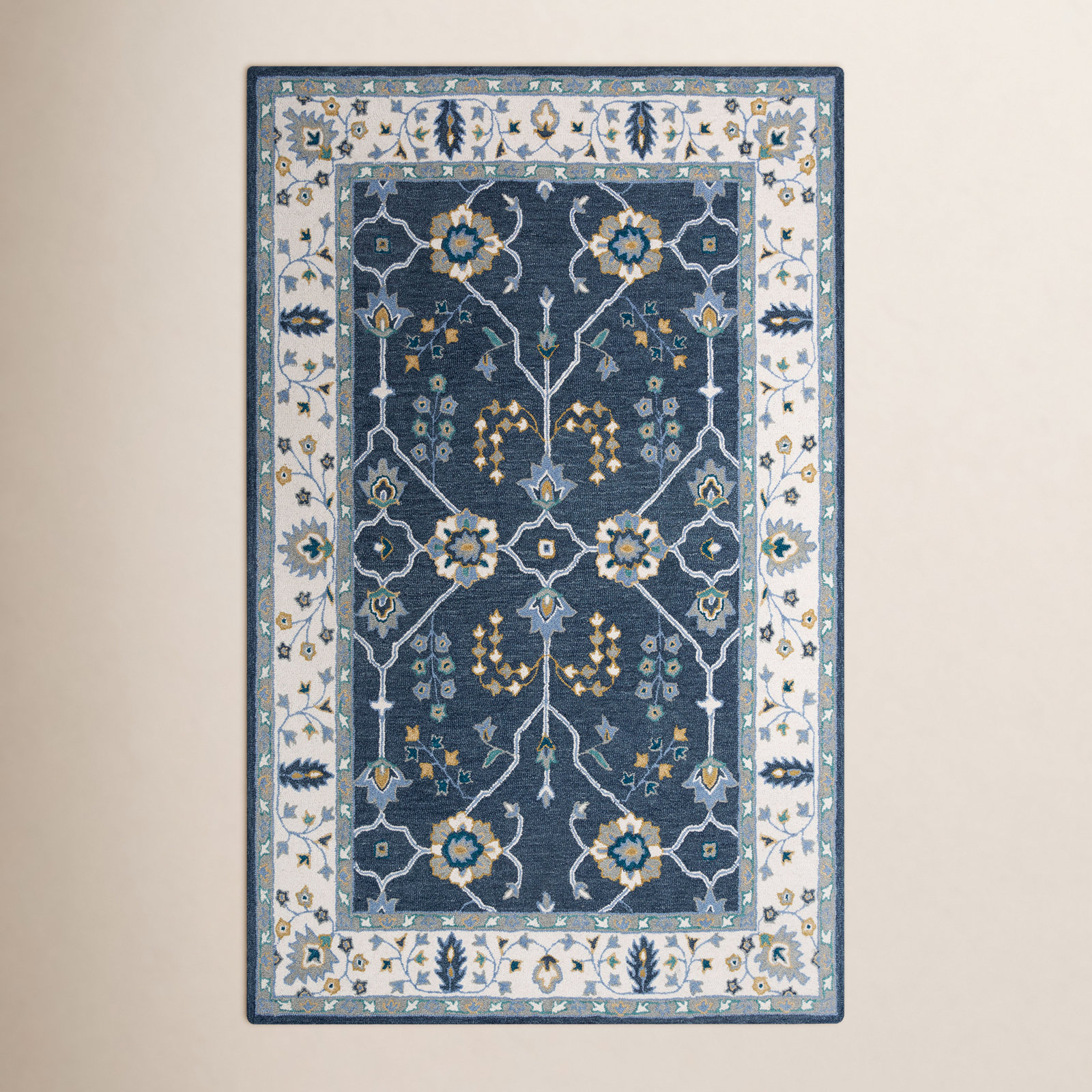 Bernard Handmade Wool Rug, Rectangle 5' x 7'6"