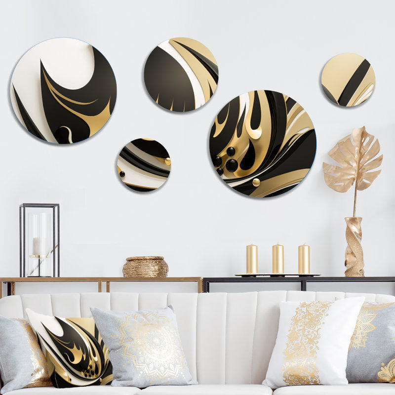 Abstract Wall Decor on Metal