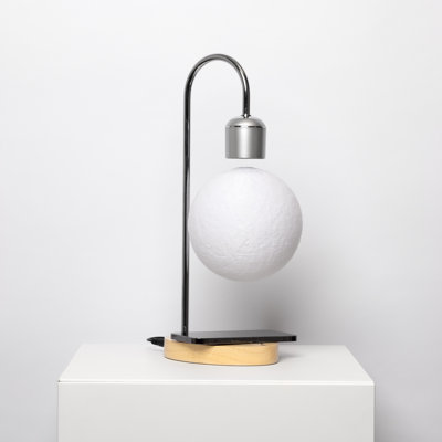 Lampe à DEL Levitating Moon avec chargeur de téléphone sans fil