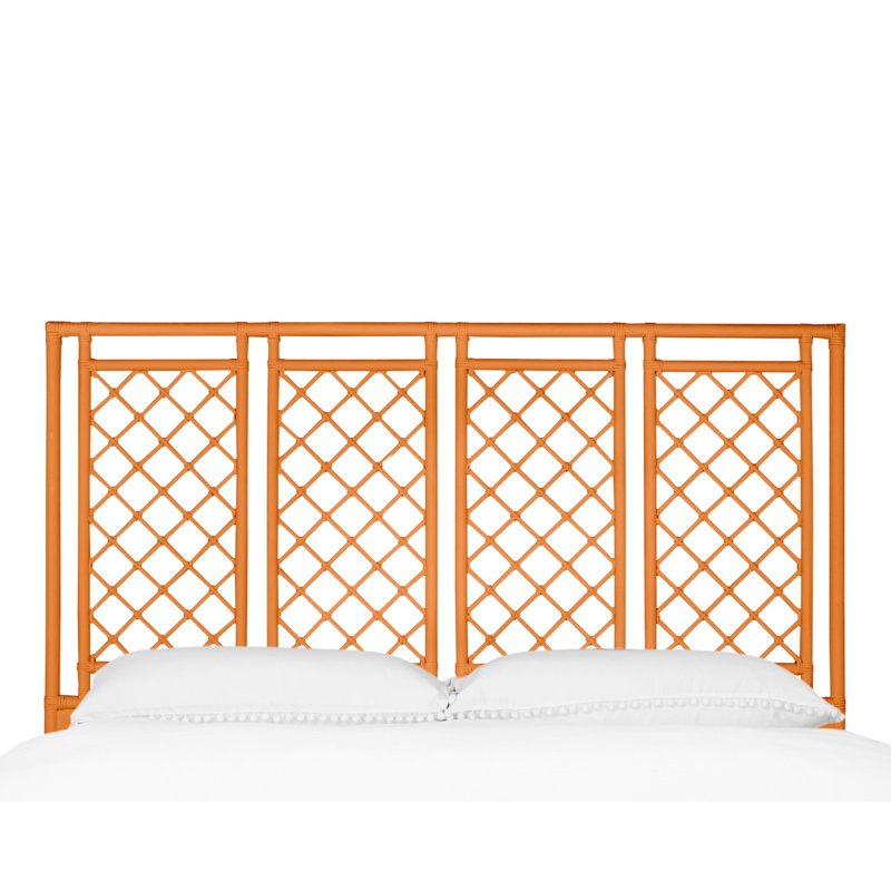 X And Diamond Headboard, Citrus Orange, King