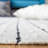 Vermont Flat Weave Wool/Cotton Striped Rug in Black/White-1613695346
