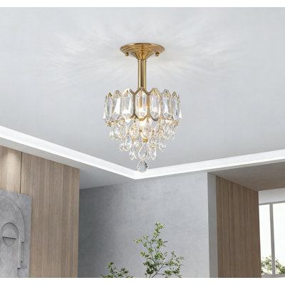 1 - Light Gold Chandelier Pendant