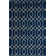 Glam Navy Blue Gold Area Rug