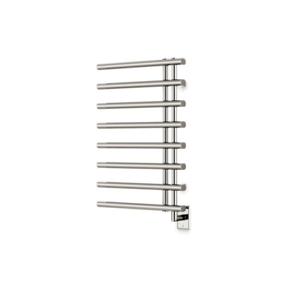 Linx Round 30" X 20" Hardwired Towel Dryer With Hardwire Kit On Right Polished Nickel