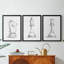 Chess Room Study I - Toile tendue avec châssis sur mesure - 3 pièces-449171811-449171821