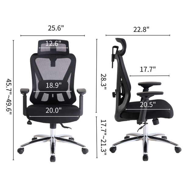 Inbox Zero Scottsville Ergonomic Office Desk Chair - Mesh Computer