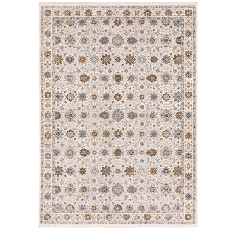 Tapis tissé à la machine Atherine, Rectangulaire 9 pi 10 po x 12 pi 11 po