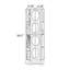 Armoire d'angle en acrylique noir et blanc