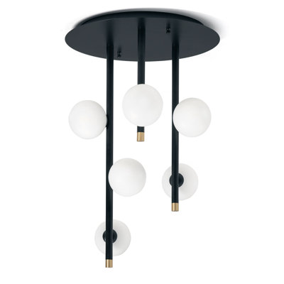Pineda Glass Semi Flush Mount