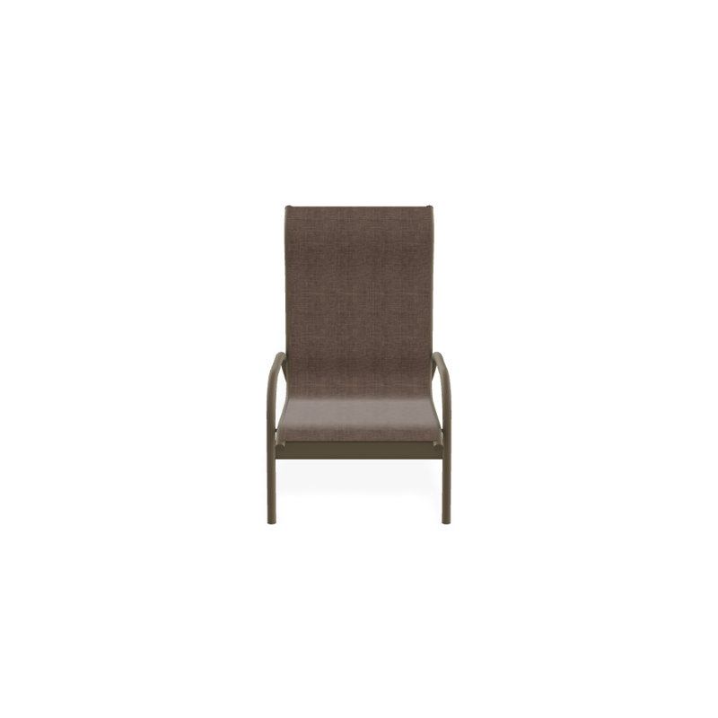 Gardenella Patio Chair, Mocha Sunbrella®, Beachwood