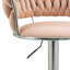 Andraya Swivel Upholstered Adjustable Height Counter Stool with Metal Frame-136914443