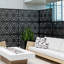 Screen Series Black Plastic Quadra Pattern Screen Set