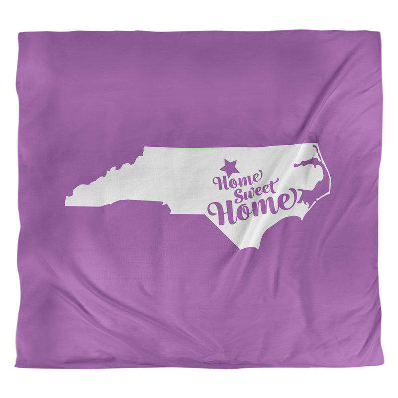 Housse de couette durham de la maison, Housse de couette pour très grand lit, Violet, Microfibre