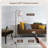 Ellingsworth 63'' Arched/Arc Floor Lamp with Dimmable Bulb and Remote Control-1578602826