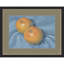 «Oranges on Blue» par Carrie Arnold, impression sur bois encadrée-2118985948