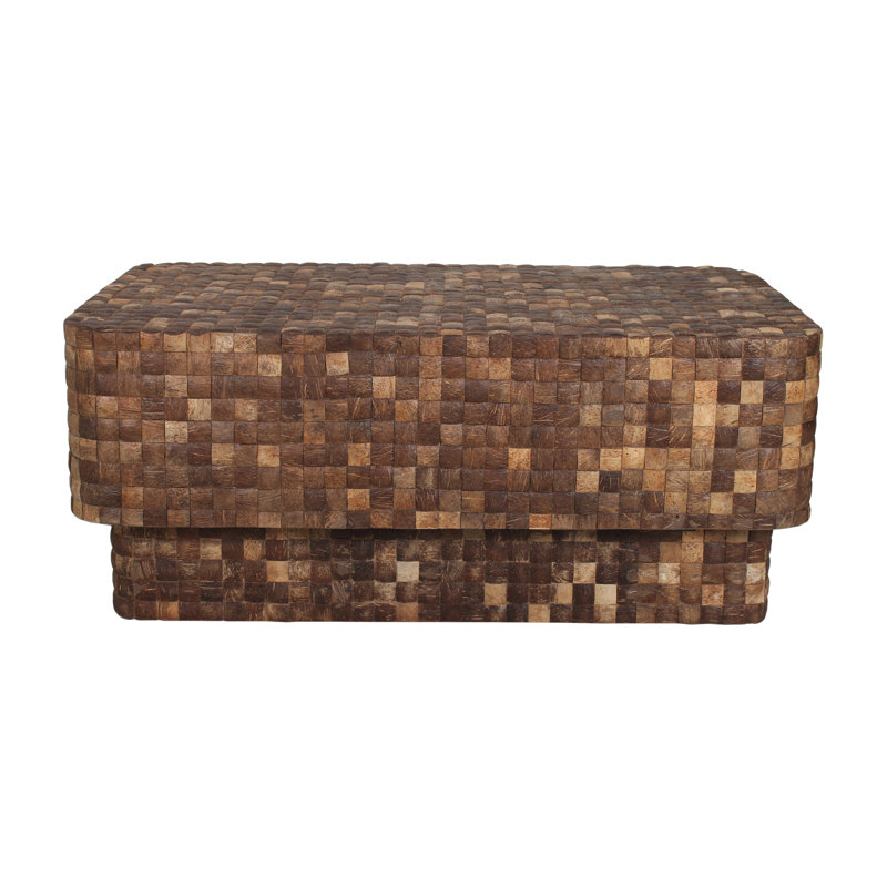 Klenk Rectangular Coconut Shell Coffee Table