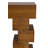 47.24" Wood Console Table With Block Stacked Design
