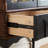 Brownness+Black Solid Wood+Glass Display Cases
