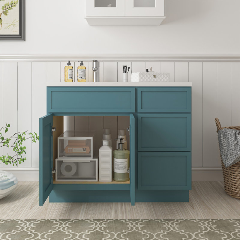 Base de meuble-lavabo simple 39 po seulement, Vert