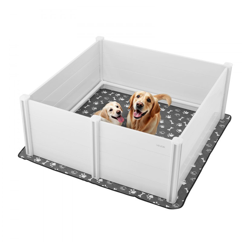 Plastic Exercise Pen With Door, 64.5cm H x 152.4cm W x 152.4cm D