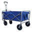 Chariot pliable à roulettes pliable avec roues et porte-boissons pour l'extérieur, le camping, le jardin et le magasinage