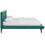 Grand lit plateforme tapissier en tissu touffeté Julia-1680875238