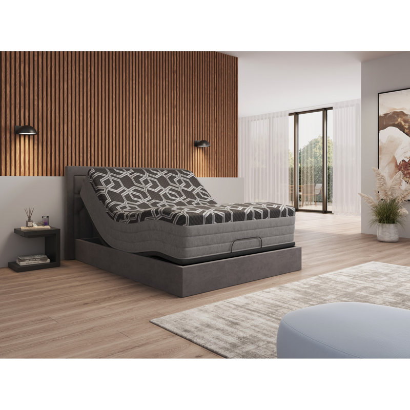 Matelas ultra simple 14 po avec plateau lisse et coussin de refroidissement - 3 po contenant du gel de cuivre, de l'argent, du graphite pour une couche de glace de sommeil améliorée, un bien-être réparateur couplé