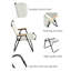 2 Piece Beige Folding Outdoor Chair – Portable & Supportive For Camping, Beach, Bbq, & Patio