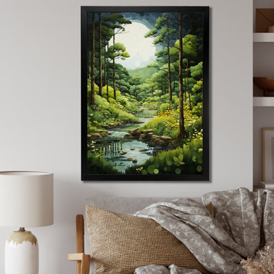 Forest Whispering Woods Pastoral III - Landscape & Nature Canvas Print