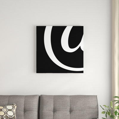 «The Type At Sign 1», art textuel sur toile