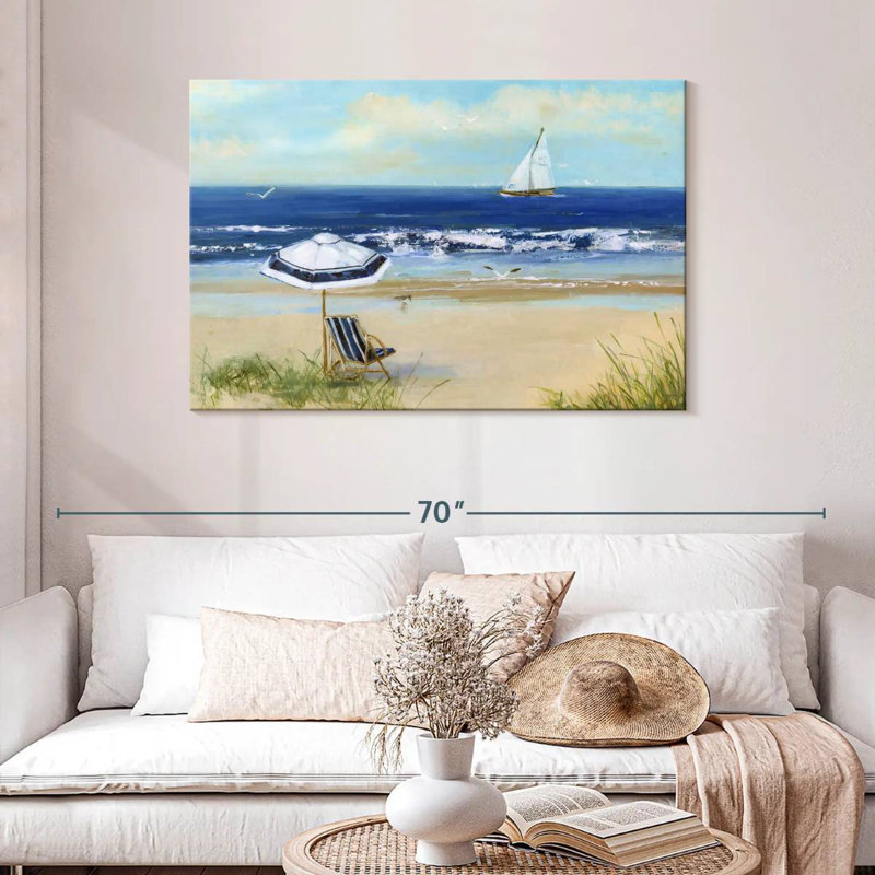 Alvord Azure Beach Life I, H 30 po x l 45 po
