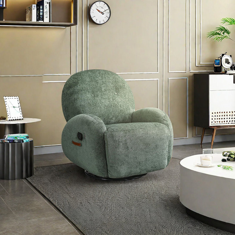 Fauteuil inclinable Timeca, Chenille verte
