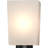 Paxton 2-Light Indoor Pecan & Black Square/Rectangle Chandelier with Frosted Glass Tapered Shades