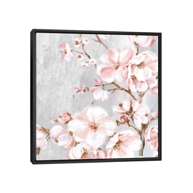 «Spring Cherry Blossoms II» par Eva Watts, reproduction d'art sur toile tendue, H 26 po x l 26 po x P 1,5 po