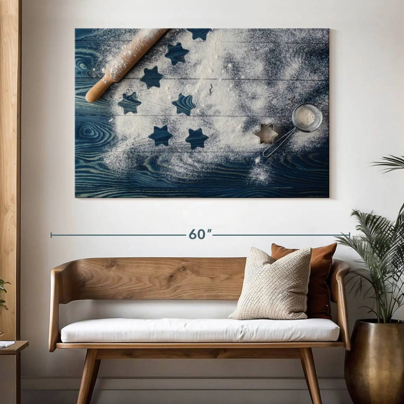 Senne Stars On Flour, 34" H x 51" W