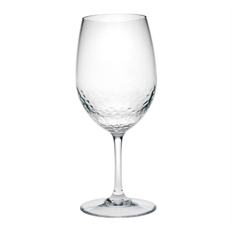 Ensemble de 4 verres à vin en plastique (20 oz), ensemble de verres à vin Tritan Hammer sans BPA, verres à vin rouges incassables, verres à vin blancs