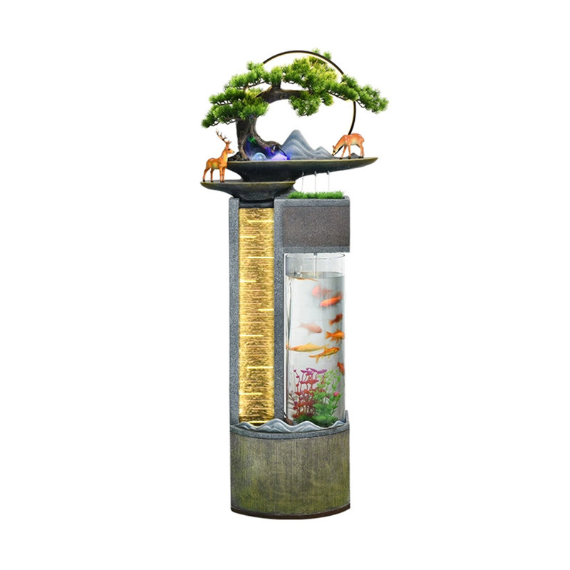 Réservoir d'aquarium moderne en résine 4-6 gallons