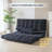 Corduroy Bean Bag Chair Tufted Folding Sofa Bed with Pillows-125405394-125405393
