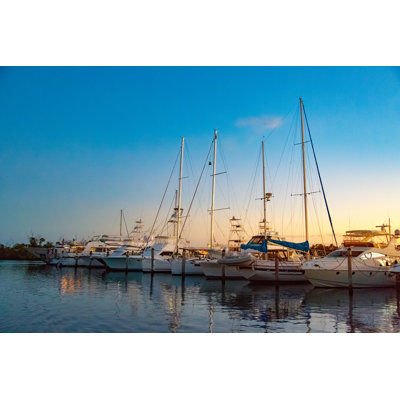 Miami Marina - Wrapped Canvas Print
