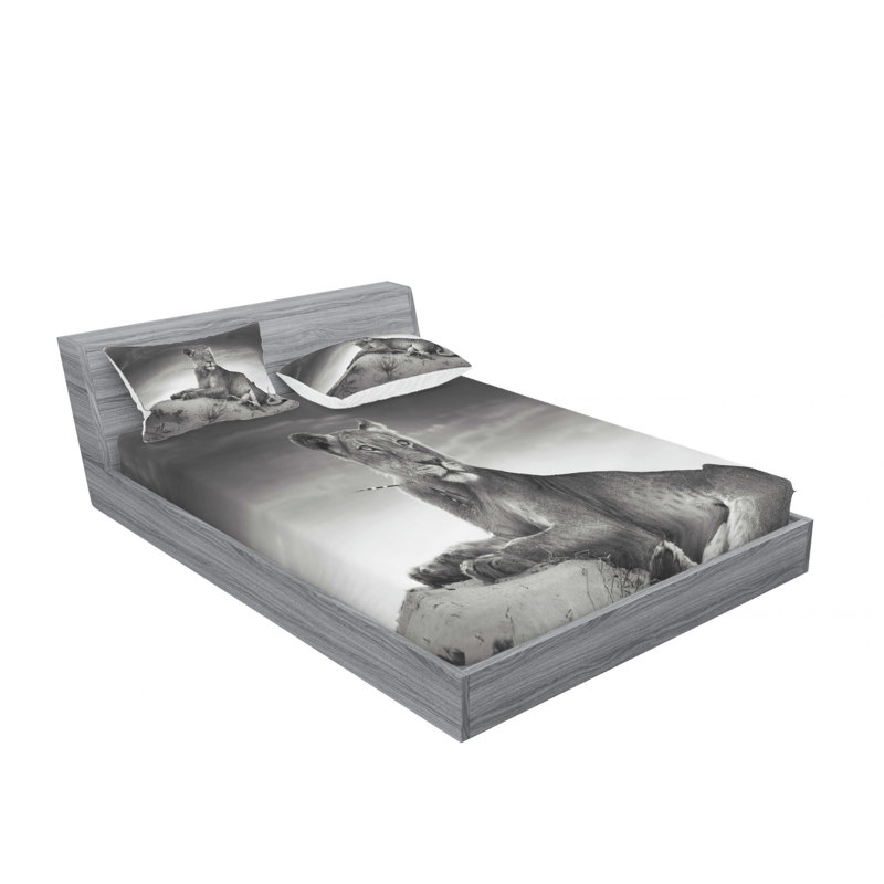 Microfiber Sheet Set, Queen Sheet Set with Fitted Sheet