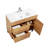 Chumasero 39.8'' Single Bathroom Vanity with Ceramic Top