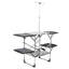 Table de cuisine de camping pliante - Station de cuisson extérieure portative avec plateau résistant à la chaleur