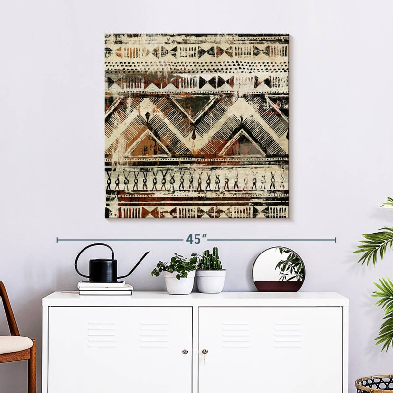 Kerner African Patterning, 30" H x 30" W