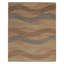 Wool Striped Area Rug in Brown/Gray/Taupe-45410708