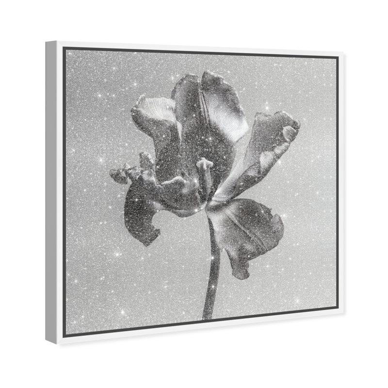 Tidal Wilt III Floral & Botanical Canvas Print by Oliver Gal, Black Frame, 12 x 12, 13"H x 13"W, White Floater Frame