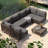 7 Pieces Wicker Sectional Seating Group with Cushions-792306457