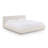  Cream Upcycled Linen King Bed