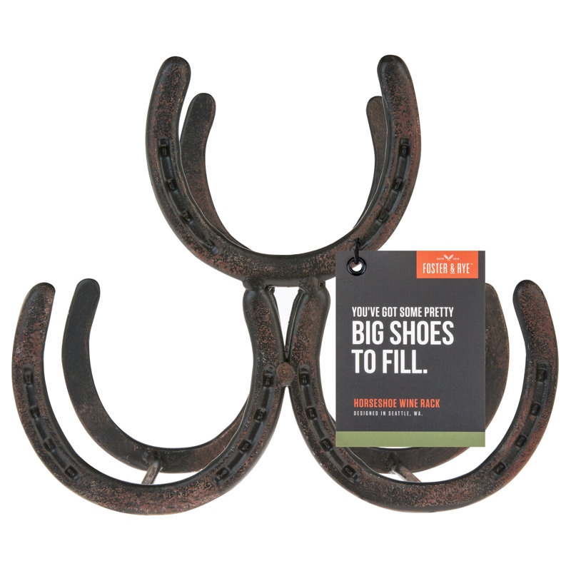 Support à vin 3 bouteilles Horseshoe