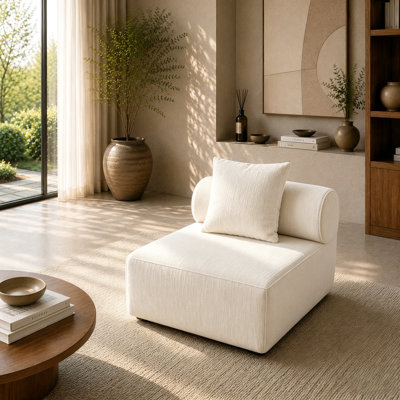 Canapé d'angle modulaire surdimensionné - Fauteuil avec accoudoirs