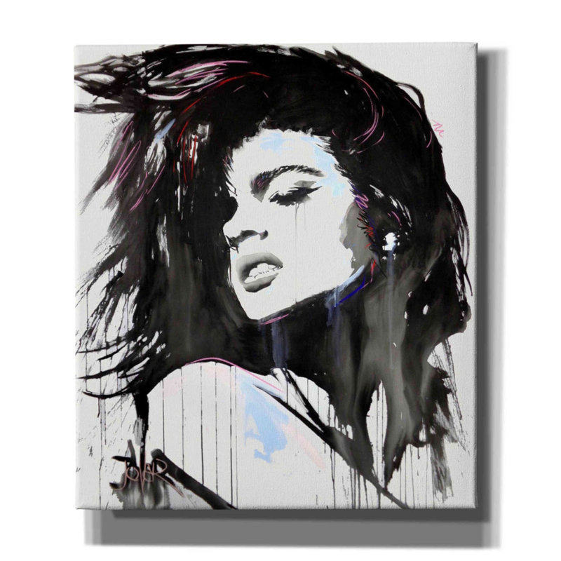 «Aztec Heart» par Loui Jover, art mural sur toile, H 30 po x l 26 po x P 1,5 po